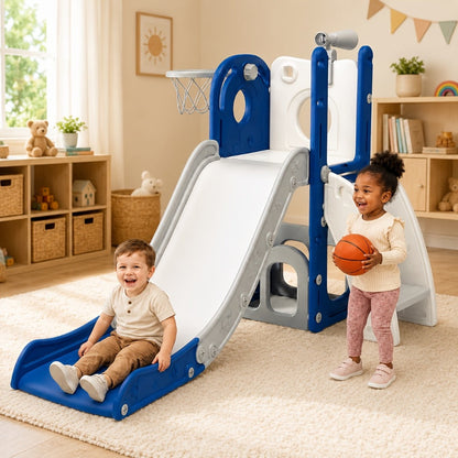 Toddler Slide & Climber Playset L-Shaped Indoor Outdoor Playground with the Listed Color, Size or Set Options for Everyday Use