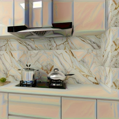 11.8 x 23.6-Inch Marble-Pattern Foam Wall Panels in 50- or 100-Piece Color and Count Options