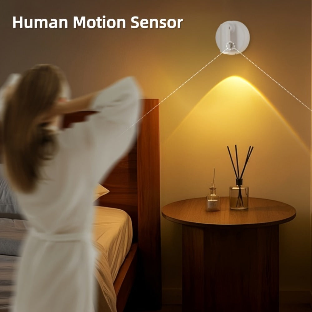 Wireless LED Spotlight Indoor 2 Pack Remote Control 3-Color Adjustable Motion Sensor Magnetic for Entryways, Bedrooms and Living Spaces