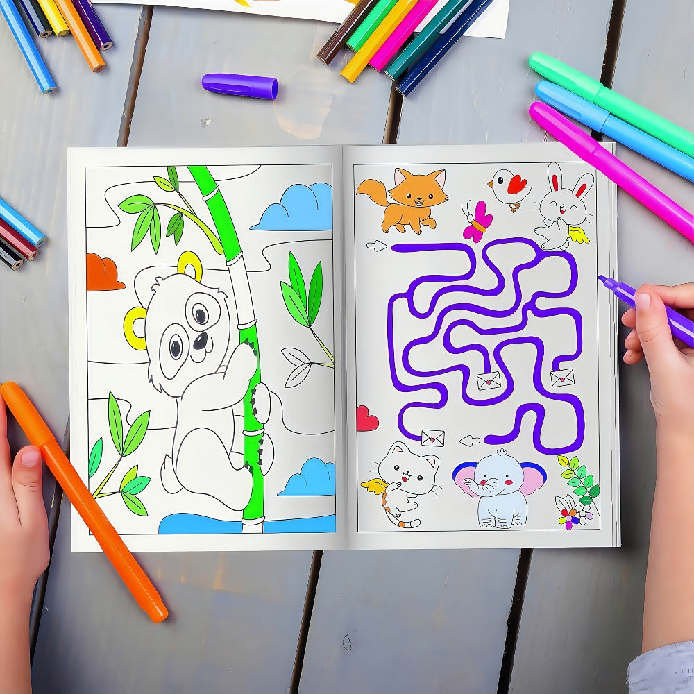 Bulk Coloring Books for Kids 24 Pack, Party Favors Goodie Bag Stuffers Ages 3+, Animals, Mermaid & Dinosaur Designs