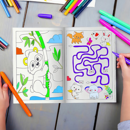 Bulk Coloring Books for Kids 24 Pack, Party Favors Goodie Bag Stuffers Ages 3+, Animals, Mermaid & Dinosaur Designs