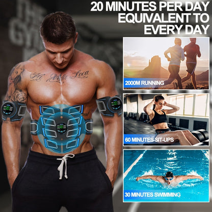 EMS Ab Training Band, Whole Body Electric Stimulator Belt for Abdominal Toning, Passive Workout During Reading