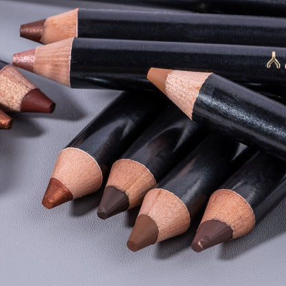 Eyeshadow Pencil Set 12pcs for Women, Matte & Shimmer Thick Stick Foam Eye Shadow Sticks, for Makeup, Travel and Everyday Vanity Use