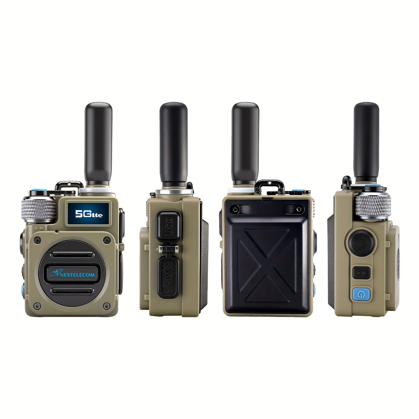 POC Walkie Talkies Long Range Two-Way Radio with SIM Card – No Monthly Fee, 5000-Mile Nationwide Coverage, Shock & Dust Proof for Truckers