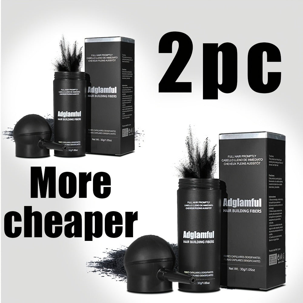 Hair Volumizing Fibers 2-in-1 Kit 30g x 2pcs - Instant Volume for Thinning & Sparse Hair, Fills Part Lines & Hairlines