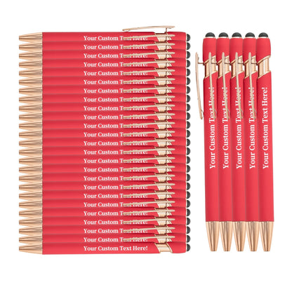 Custom Engraved Luxury Pens Bulk Set with Touch Tip & Grip - Personalized with Logo, Name or Text