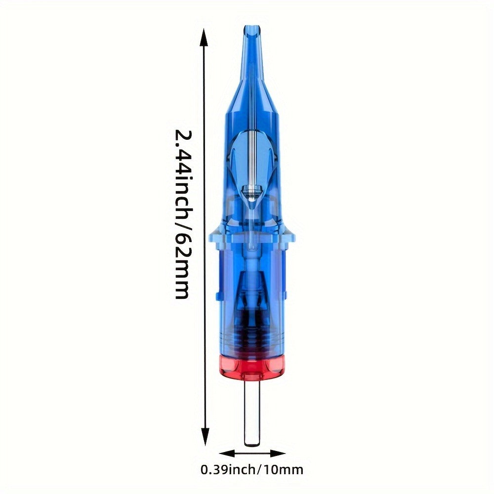 Tattoo Needles 50Pcs Round Liner Shader - POSEIDON V3 12RL 12RS Membrane Safety for Temporary Body Art, Festivals and Costumes