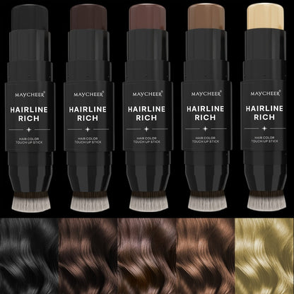 Root Touch-Up Hair Color Pen with Brush Applicator, Instant Gray & White Hair Coverage, Plant Squalane Nourishing Formula