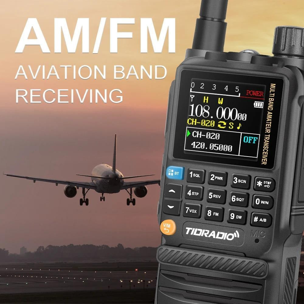 TIDRADIO TD-H3 Ham Radio GMRS Handheld Two Way Radio with USB-C Programming Charging, Long Range 2500mAh Battery