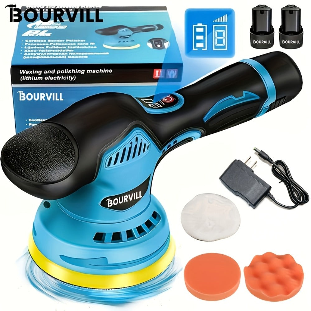 Cordless Car Polisher 5-Inch 8-Speed up to 5000 RPM with Battery for Car Detailing Scratch Removal Paint Correction