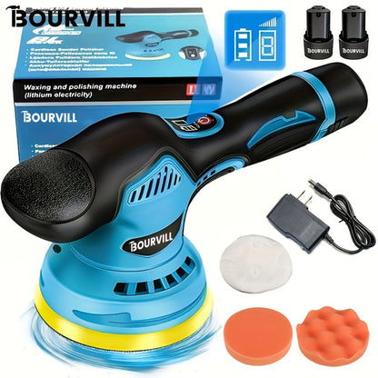 Cordless Car Polisher 5-Inch 8-Speed up to 5000 RPM with Battery for Car Detailing Scratch Removal Paint Correction