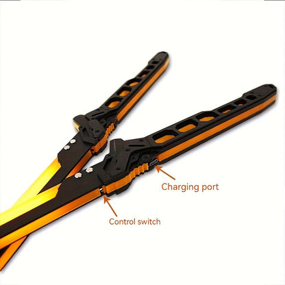 LED Cyberpunk Katana Prop 80cm Acrylic Luminous with the Listed Color, Size or Set Options for Everyday Use