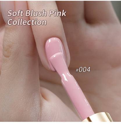 Gel Nail Polish 8-Color Gentle Pink Set in 0.51oz Bottles with Shades 001-008 and LED Soak-Off Cure for Nail Art