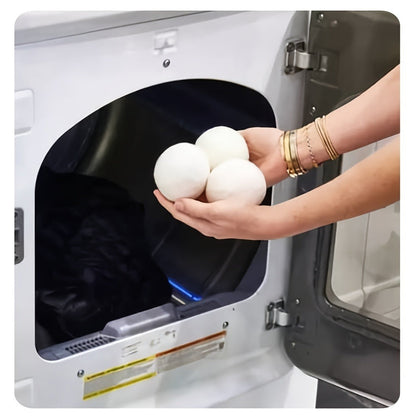 Wool Dryer Balls XL 6 Pack – 100% Natural Wool Fabric Softener, Reusable Dryer Balls Reduce Drying Time & Wrinkles