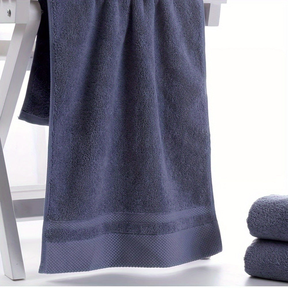 100% Cotton Bath Towel 500GSM Ultra Absorbent Soft Quick Dry Thick Hand Towel for Bathroom Gym Machine Washable Khaki Purple Blue Gray Green