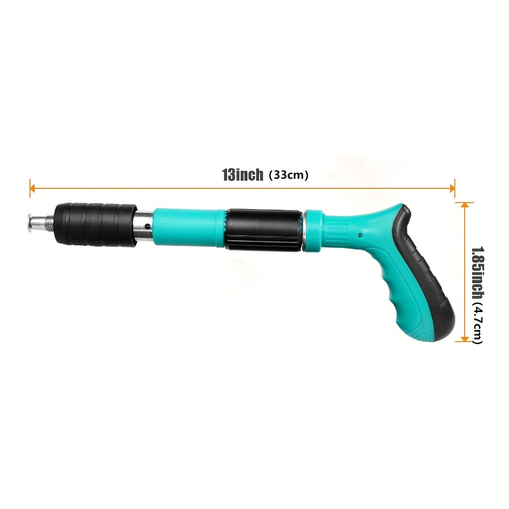 Manual Nail Gun for Concrete & Brick - 5-Speed Adjustable Mini Nailer Compact Portable Nail Gun for DIY for Home and Salon Manicures