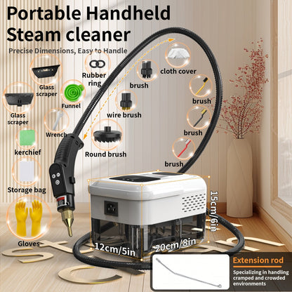 Portable Steam Cleaner High-Temperature High-Pressure Handheld Steamer for Home, Carpet, Tile & Grout Cleaning