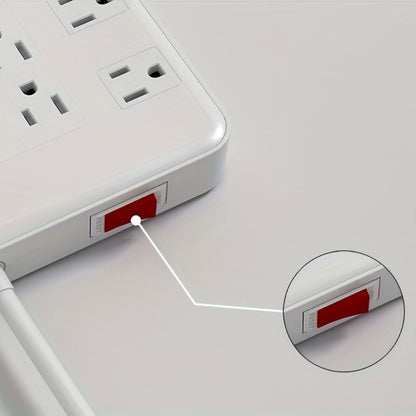 Surge Protector Power Strip with USB C Ports 22 AC Outlets 5 USB Ports - 6ft Flat Plug Extension for an Everyday Personal Care Routine