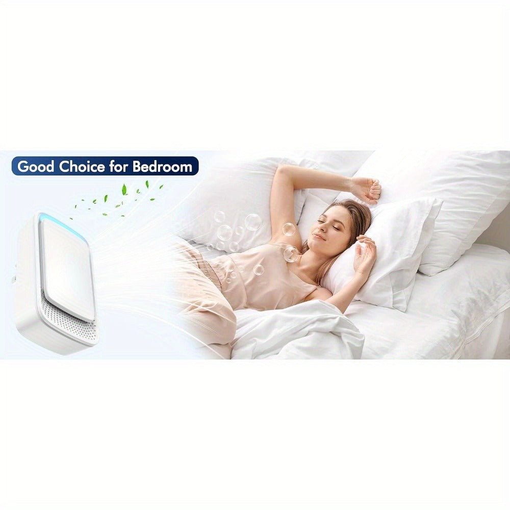 Plug-In Air Purifier Ionic, Filterless & Silent Odor Neutralizer for Home, Pets, Office & Gym, Compact 24/7 Fresh Air