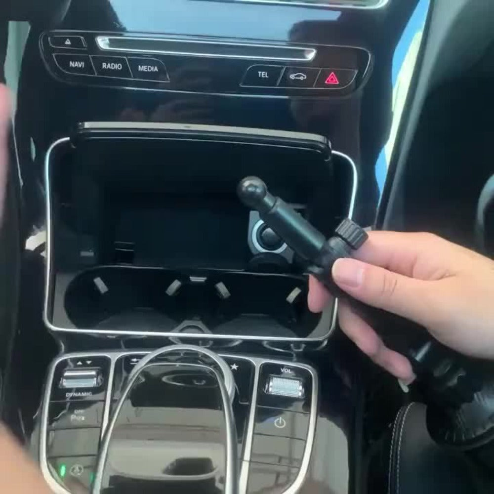 Car Cup Holder Phone & Tablet Mount – Adjustable Angle Multi-Functional Universal Vehicle Mount for Smartphones and Tablets | Durable Cup