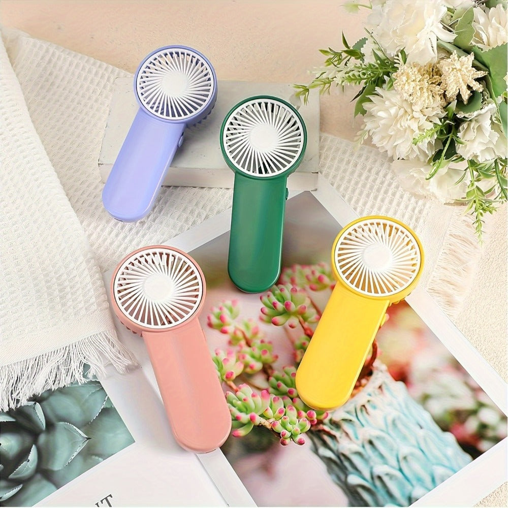 20-Piece Battery-Operated Mini Handheld Fan Set with Lanyards, Assorted Colors and AA Power