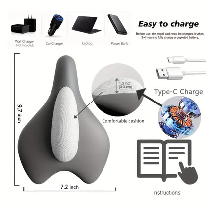 Kegel Trainer Pelvic Floor Exerciser, Electric EMS Cushion Massager for Women & Men, Pelvic Floor Rehabilitation Device