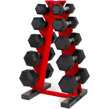 Dumbbell Rack A-Frame 5-Tier Heavy Duty Weight Storage Stand – Space-Saving Vertical Dumbbell Holder for Home Gym