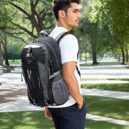 Hiking Daypack 25.5L Lightweight Oxford Backpack for Men Women with Laptop Compartment Torso Adjustment Outdoor Sport Cycling Travel Camping