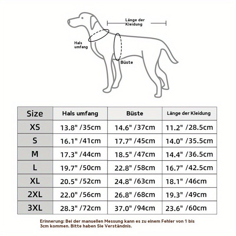 Dog Jacket for Small Breeds – Windproof Warm Pullover Coat with Reflective Stripes, Woven Fabric, Machine Washable Pet Outerwear for Spring