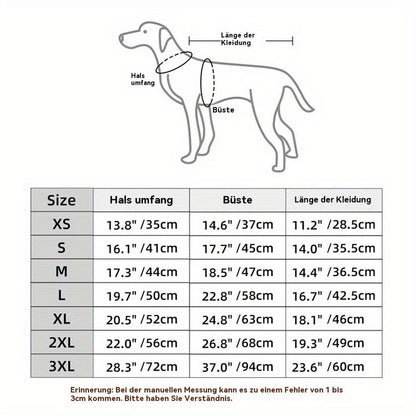 Dog Jacket for Small Breeds – Windproof Warm Pullover Coat with Reflective Stripes, Woven Fabric, Machine Washable Pet Outerwear for Spring