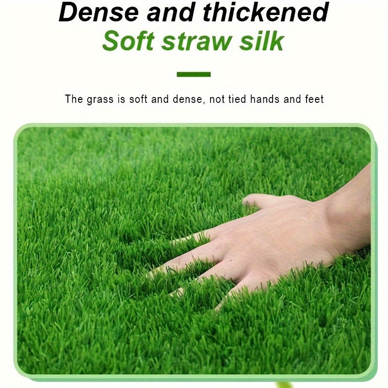 Reusable Dog Potty Training Pad – Washable Artificial Grass Mat, Anti-Odor, Indoor Outdoor Pet Toilet Pad for Dogs Cats, M & L Sizes