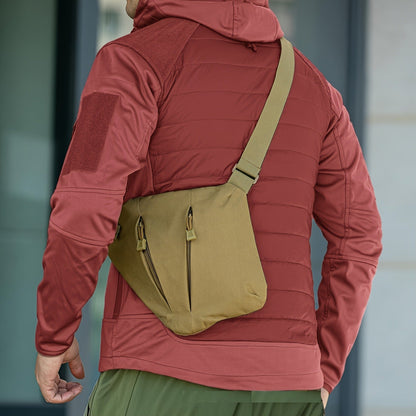 Anti-Theft Sling Bag Men Crossbody Chest Pack Oxford – Lightweight Shoulder Bag with Adjustable Strap, Multiple Compartments & Zipper