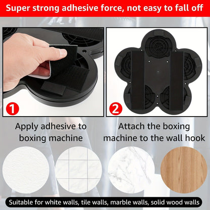 Wall-Mounted Five-Pad Boxing Target with Music Controls and Black or Upgraded-Lighting Checkout Options