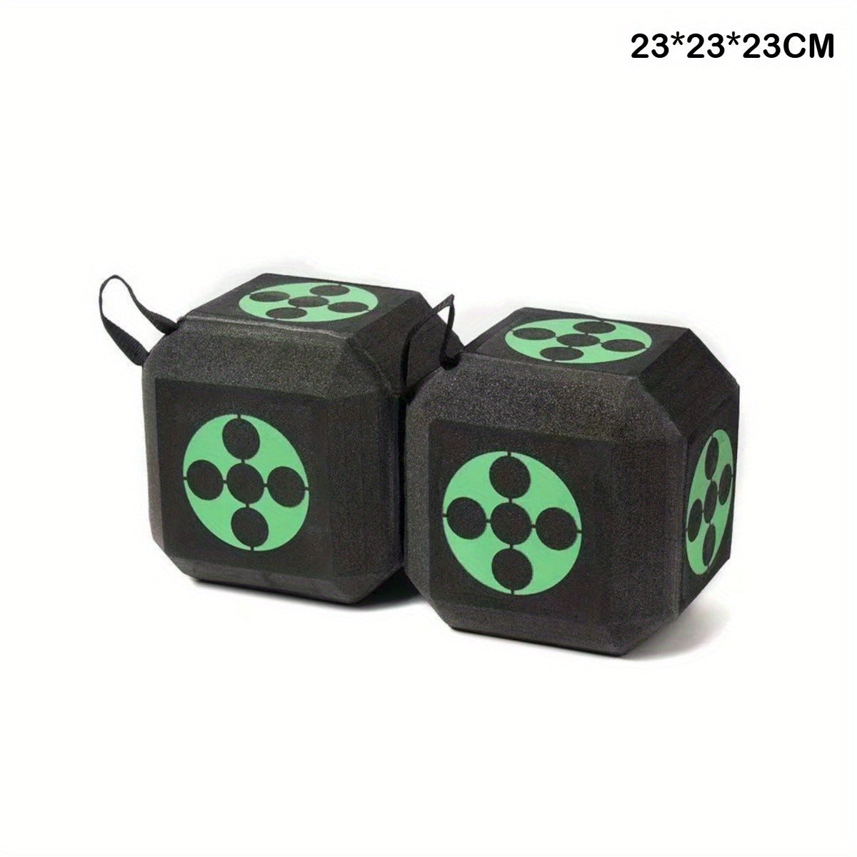 3D Archery Target Cube – Self-Healing Foam Multi-Faceted 23cm Block for Outdoor Backyard Range | Portable High-Density Target for Beginners