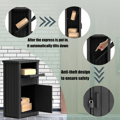 Lockable Outdoor Storage Box Waterproof Package Delivery Porch
