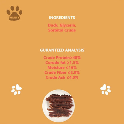 Dog Treats Duck Jerky Bundle with Bite, Duo and Mixed Chew Choices in Five Retained Pack Options