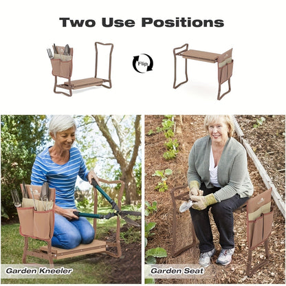 Garden Kneeler and Seat, for Garden, Patio and Yard Use, with the Listed Configuration, for Everyday Use and Organized Storage
