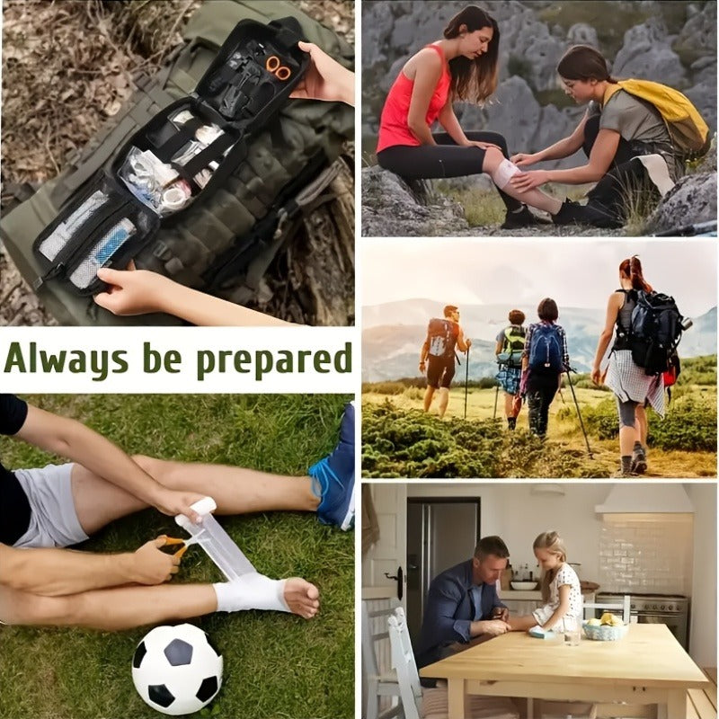 12- or 158-Piece Outdoor Tool and Supply Kits with Carry Pouch, Shovel and Fire-Starting Accessories