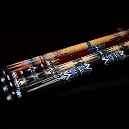 Carbon Fiber Pool Cue Stick Low Deflection Billiard Cue with 11.8mm 12.5mm Tip Pro-Taper Shaft Canadian Maple Butt Extension Compatible