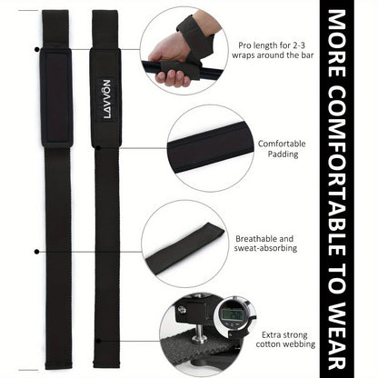 Barbell Squat Pad Set with Wrist Straps & Ankle Straps – Thick Anti-Slip Foam Bar Pad for Hip Thrusts, Squats & Lunges