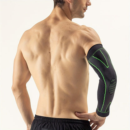 Compression Elbow Brace Arm Sleeves 2pcs Non-Slip Breathable Elbow Support for Tendonitis Tennis Elbow Golfer Elbow Pain Relief for Men