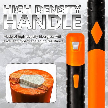1pc Pick Mattock Hoe with Forged Head & 36-Inch Rubber Handle - Professional-Grade Multi-Purpose Pickaxe Suitable for Digging