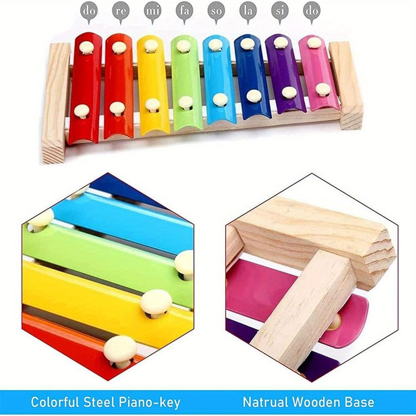 Chicken Coop Toys Set – Xylophone, Swing, Mirror, Step Ladder & Pecking Toys for Hens, Wood & Colorful Bead Enrichment Accessories