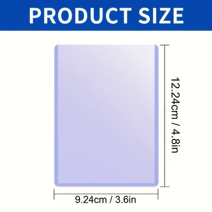 35PT Trading Card Storage Sleeves with Clear Rigid Top-Loading Design in 50- or 100-Piece Packs