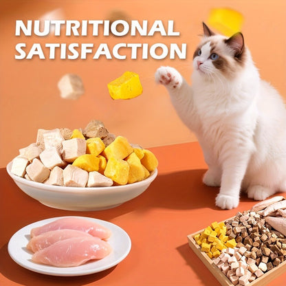 Freeze-Dried Dog Treats 150g Triple Combo – Beef Liver, Chicken & Egg Yolk Grain-Free High Protein Crunchy Bites for Small Dogs, Puppies