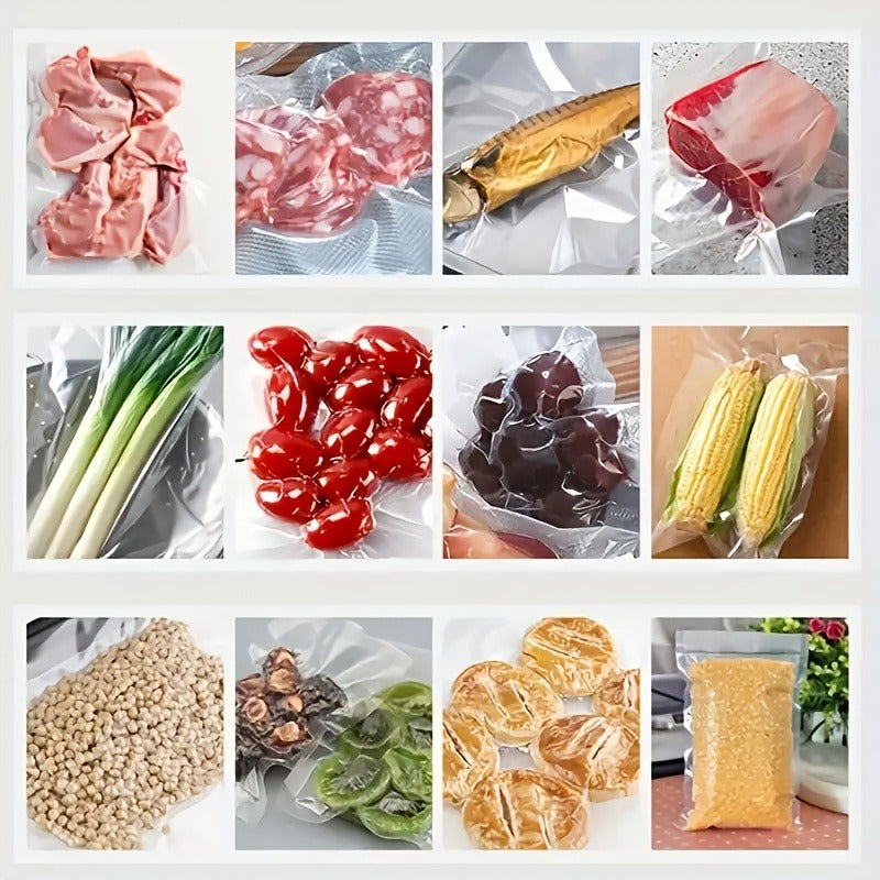 Countertop Vacuum Sealer with Vacuum-Seal and Seal-Only Modes, 50 Bags and Black or White Finish