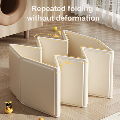 Foldable Baby Bathtub Portable Newborn Infant Tub with Drain Hole, Anti-Slip Base & Durable Multi-Functional Design for Home Travel Use