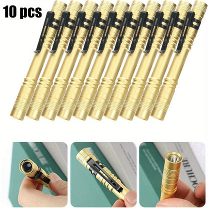 Pen Light Flashlights Bulk Pack with Clip – Mini Slim LED Pocket Torch for Camping, Outdoor, Home & Emergency Use