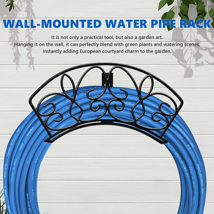 Wall-Mounted Water Pipe Bracket Decorative Bird Butterfly Garden Hose Holder 11x6in