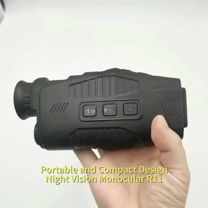 Night Vision Monocular with 850nm IR Illuminator, 5X Digital Zoom 2.5K FHD Camera 1.54" Display, Infrared Night Vision Scope for Hunting